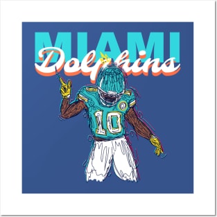 Miami dolphins - Tyreek Hill 10 Posters and Art